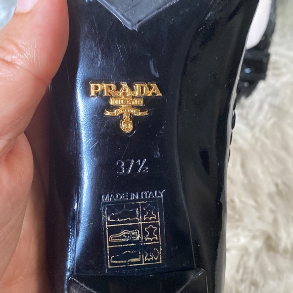PRADA Calzature Donna Vernice black shoes - Picture 8 of 12